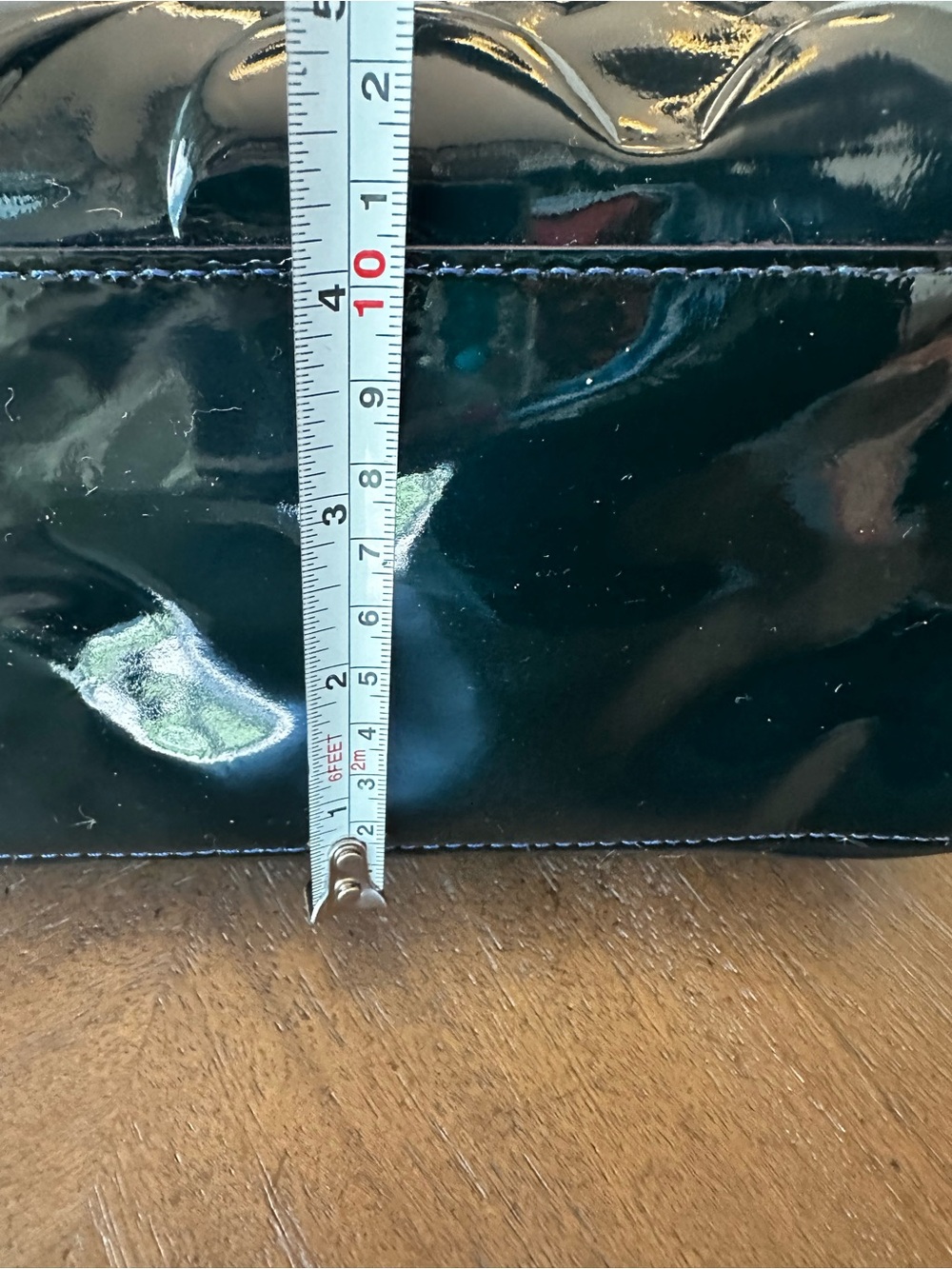 COACH Leah Rich Navy Patent Leather Tote w/ Hang Tag - Picture 13 of 16